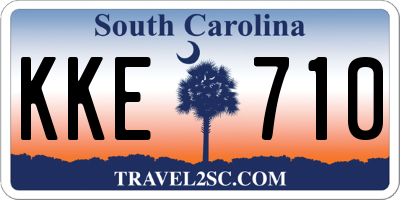 SC license plate KKE710