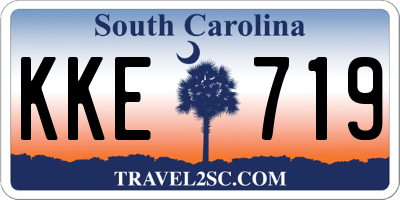 SC license plate KKE719