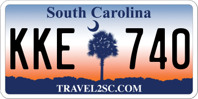 SC license plate KKE740