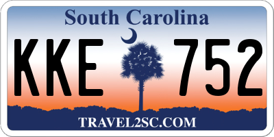 SC license plate KKE752