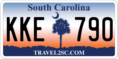 SC license plate KKE790