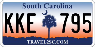 SC license plate KKE795