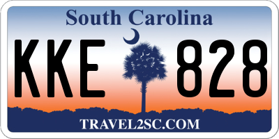 SC license plate KKE828