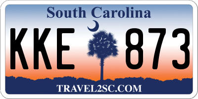 SC license plate KKE873