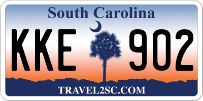 SC license plate KKE902