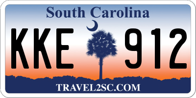 SC license plate KKE912