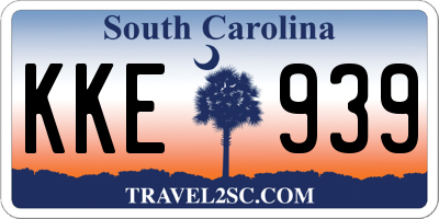 SC license plate KKE939