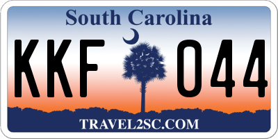 SC license plate KKF044