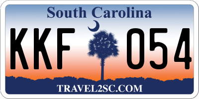 SC license plate KKF054