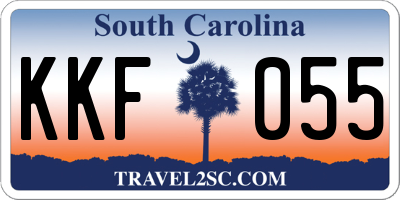 SC license plate KKF055