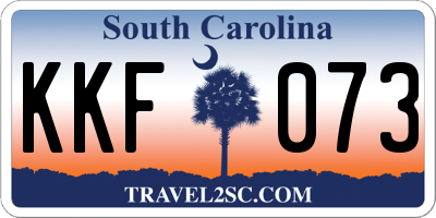 SC license plate KKF073