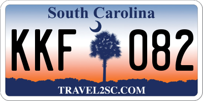 SC license plate KKF082