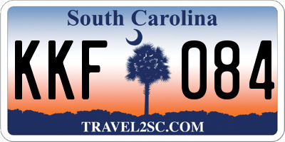 SC license plate KKF084