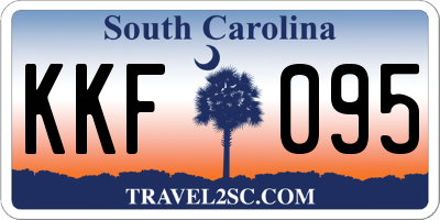 SC license plate KKF095