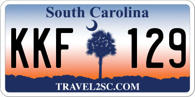 SC license plate KKF129