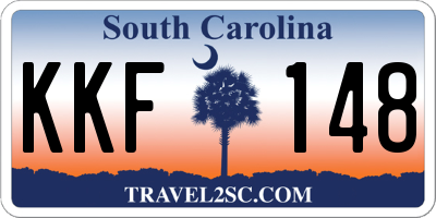 SC license plate KKF148