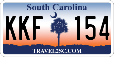 SC license plate KKF154