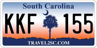 SC license plate KKF155