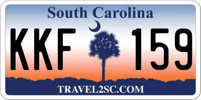 SC license plate KKF159