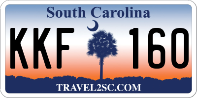 SC license plate KKF160
