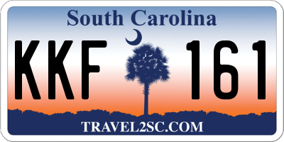 SC license plate KKF161