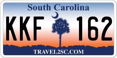 SC license plate KKF162