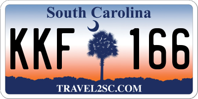 SC license plate KKF166
