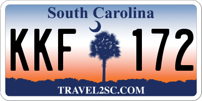 SC license plate KKF172