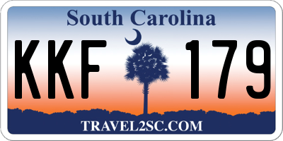SC license plate KKF179