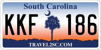 SC license plate KKF186