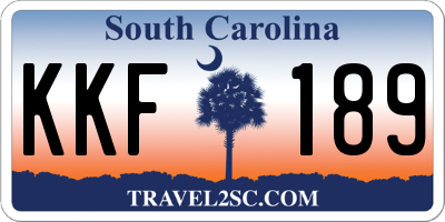 SC license plate KKF189