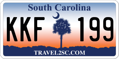 SC license plate KKF199