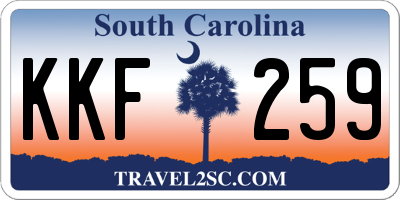 SC license plate KKF259