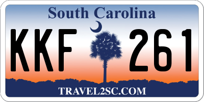 SC license plate KKF261