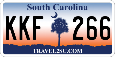 SC license plate KKF266
