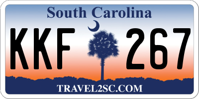 SC license plate KKF267