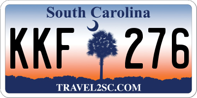 SC license plate KKF276