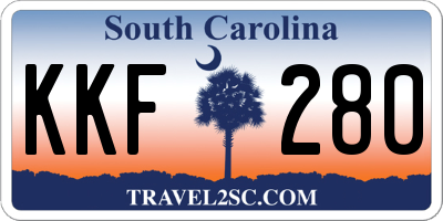 SC license plate KKF280
