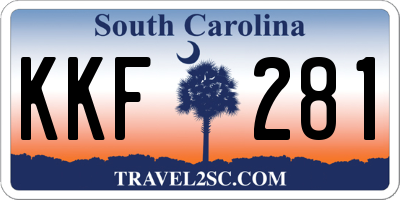 SC license plate KKF281