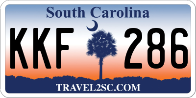 SC license plate KKF286