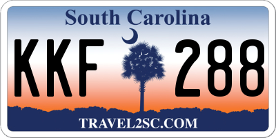 SC license plate KKF288