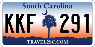 SC license plate KKF291