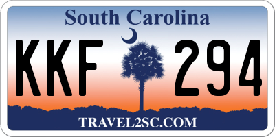 SC license plate KKF294