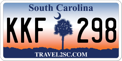 SC license plate KKF298