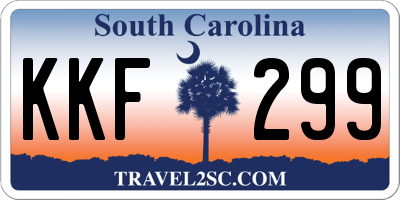 SC license plate KKF299