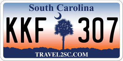 SC license plate KKF307
