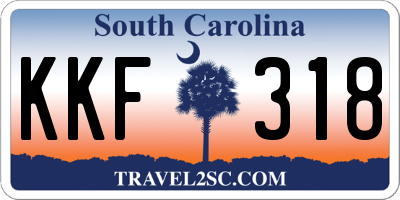 SC license plate KKF318