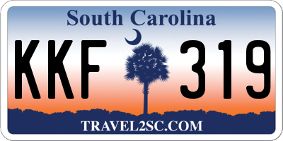 SC license plate KKF319