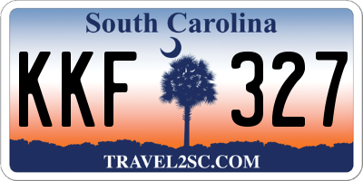 SC license plate KKF327