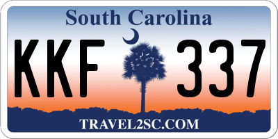 SC license plate KKF337